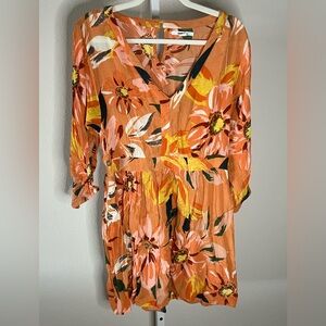 O’Neill Floral Gauze Like Mini Dress